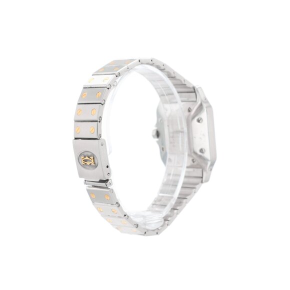 Cartier Santos Galbée Automatic 29mm White Roman Numeral Two-Tone Watch 1172961
